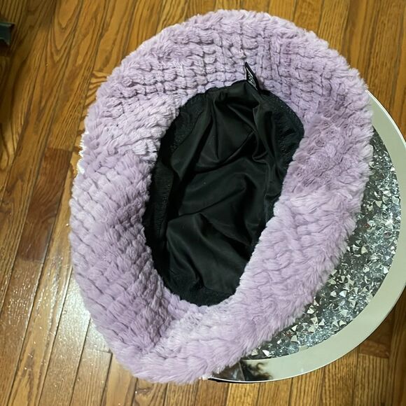 3/$15 Soft fuzzy purple lavender vintage inspired Y2K bucket hat R&B hip hop hat - Picture 5 of 7